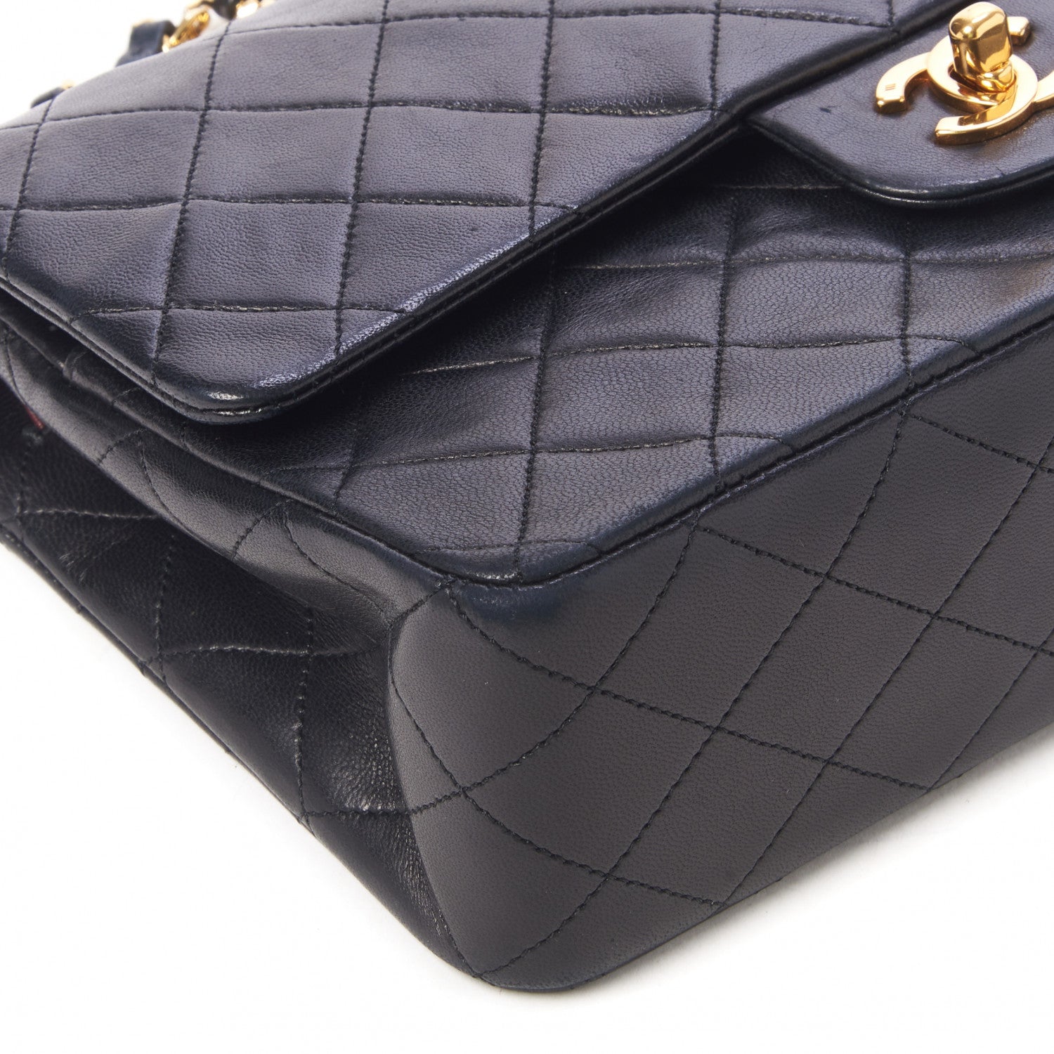 Chanel Lambskin Quilted Medium Double Flap Black 6 of 11