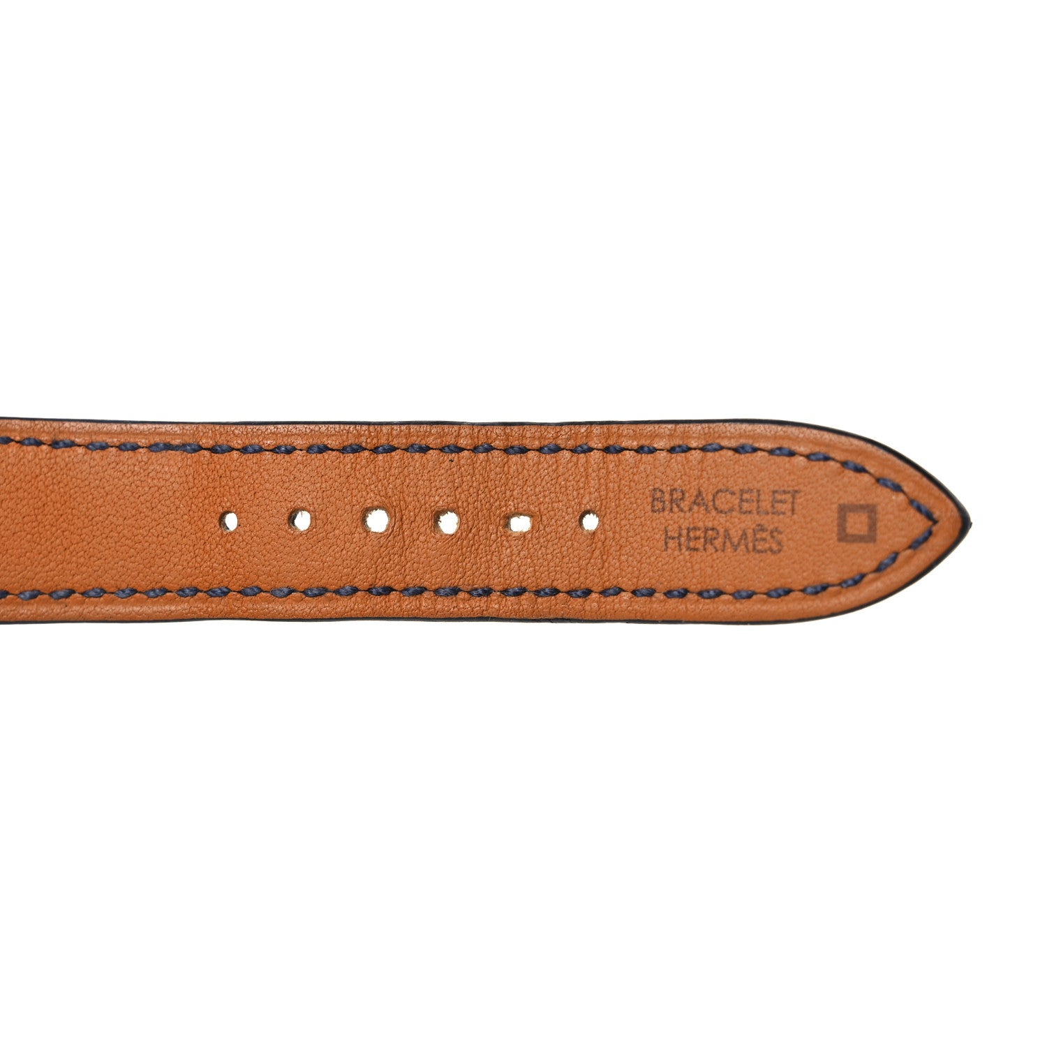 Hermes Matte Alligator 25mm Heure H Hour Watch Strap Bleu Marine 10 of 14