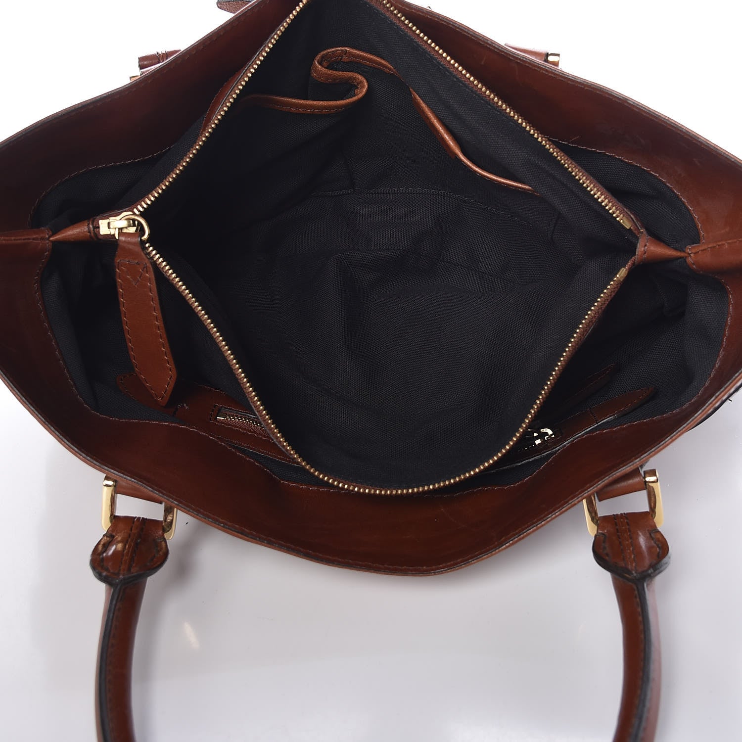 Burberry House Check Bridle Calfskin Medium Lynher Tote Dark Tan 7 of 18