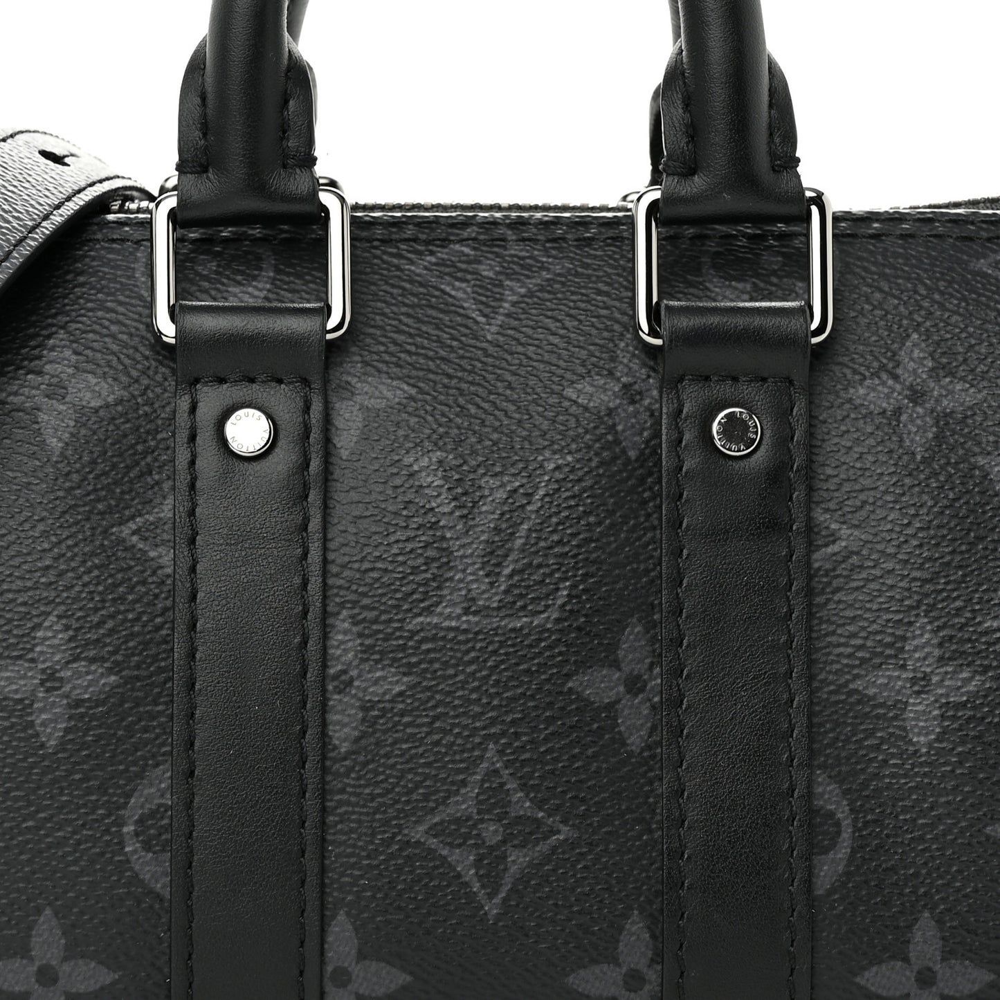 Reverse Monogram Eclipse Keepall XS Black