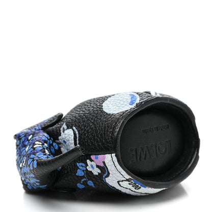 Loewe Calfskin Circus Print Elephant Coin Purse Bag Charm Key Holder Black Multicolor 4 of 6