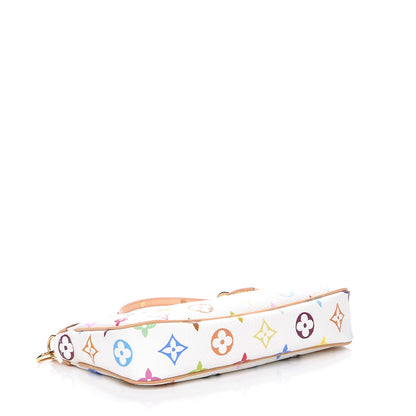 Louis Vuitton Monogram Multicolor Pochette Accessories White 4 of 9