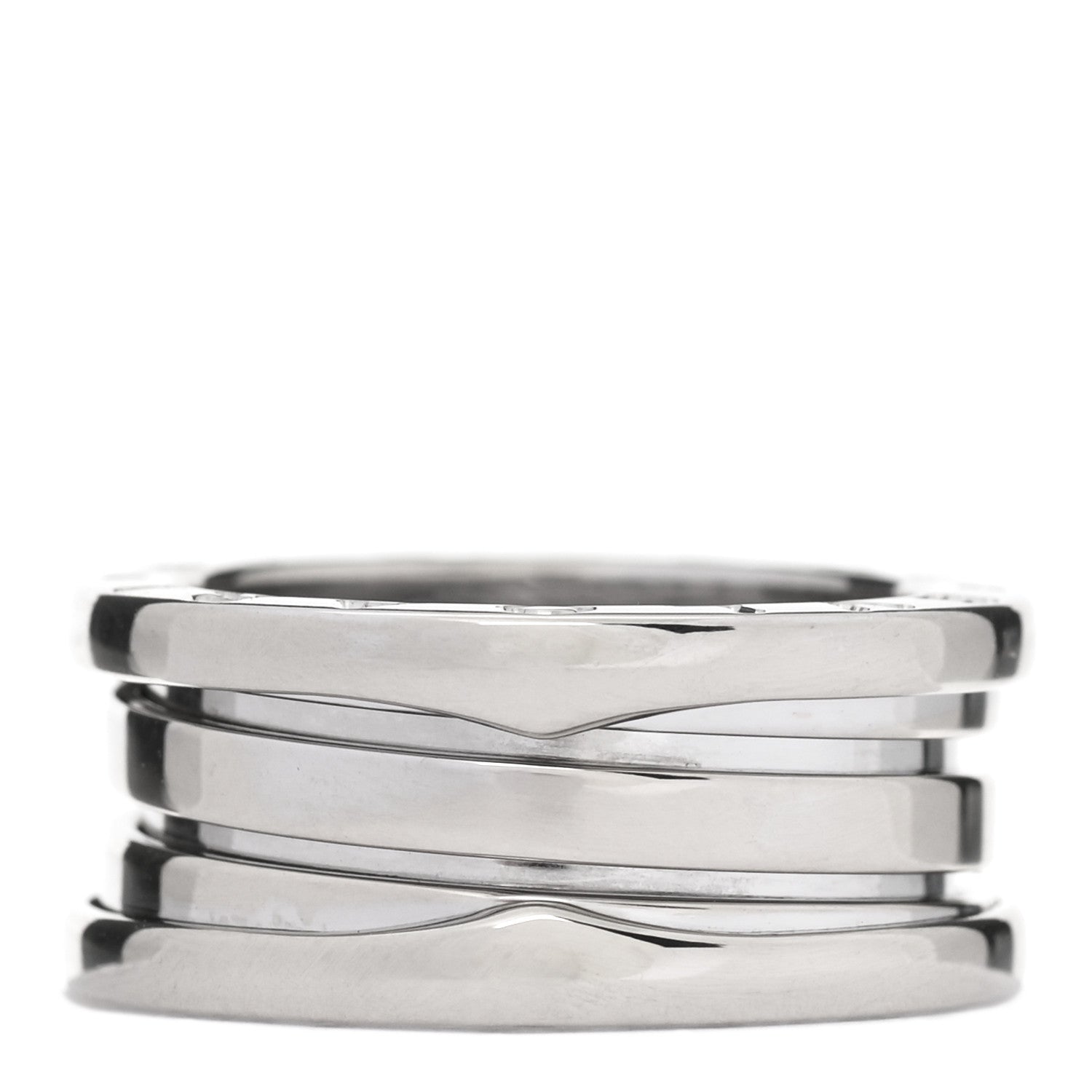 Bulgari 18K White Gold B.Zero1 Three-Band Ring 50 5.25 3 of 7