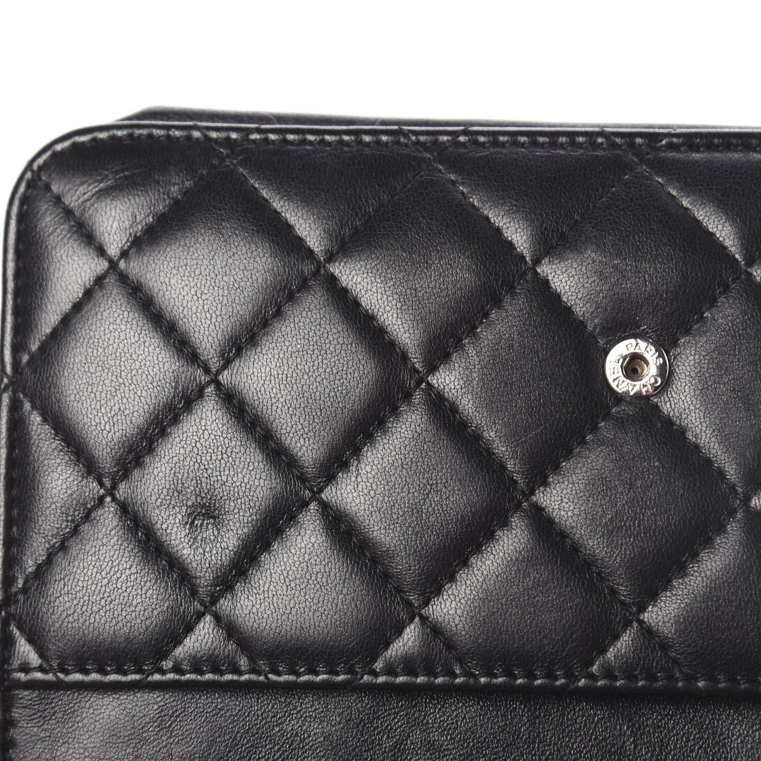 Chanel Lambskin Quilted Boy Wallet On Chain WOC Black 11 of 13