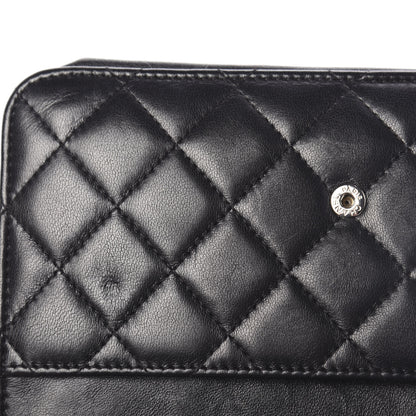 Chanel Lambskin Quilted Boy Wallet On Chain WOC Black 11 of 13