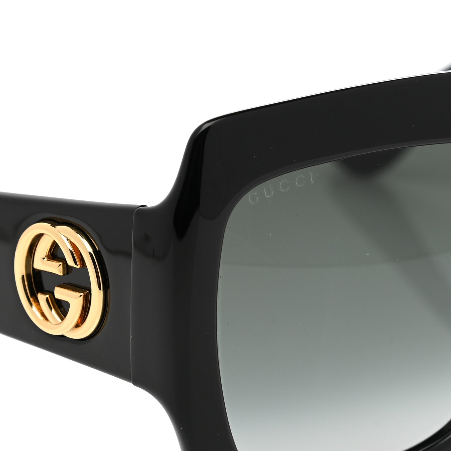 Acetate Square Frame Sunglasses GG0053S Black