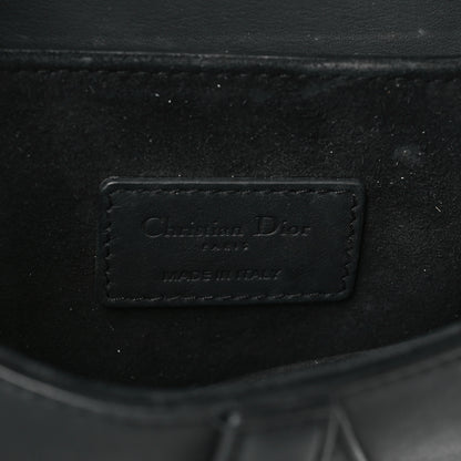 Christian Dior Ultra Matte Calfskin Mini Saddle Bag Black 6 of 10