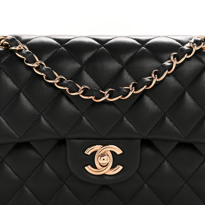 Chanel Lambskin Quilted Small Double Flap Black 8 of 15