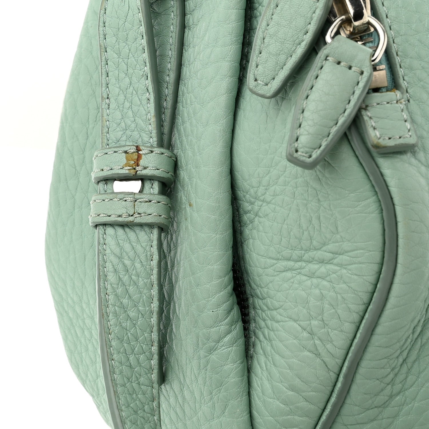 Alexander Wang Pebbled Lambskin Mini Rockie Peppermint Silver Hardware 11 of 13
