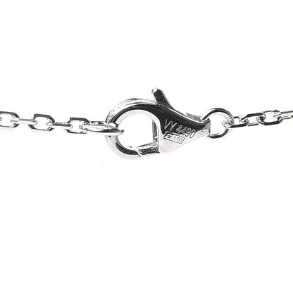 Cartier 18K White Gold Diamond Interlocking LOVE Paved Necklace 4 of 6