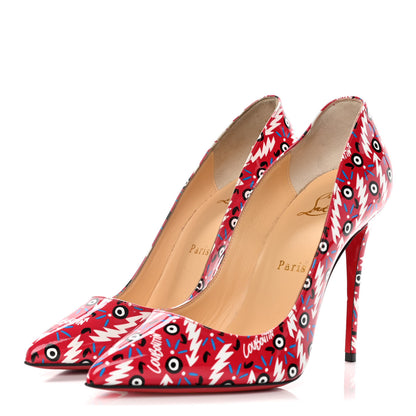 Christian Louboutin Patent Ginzana Pigalle Follies 100 Pumps 37 Loubi 3 of 11