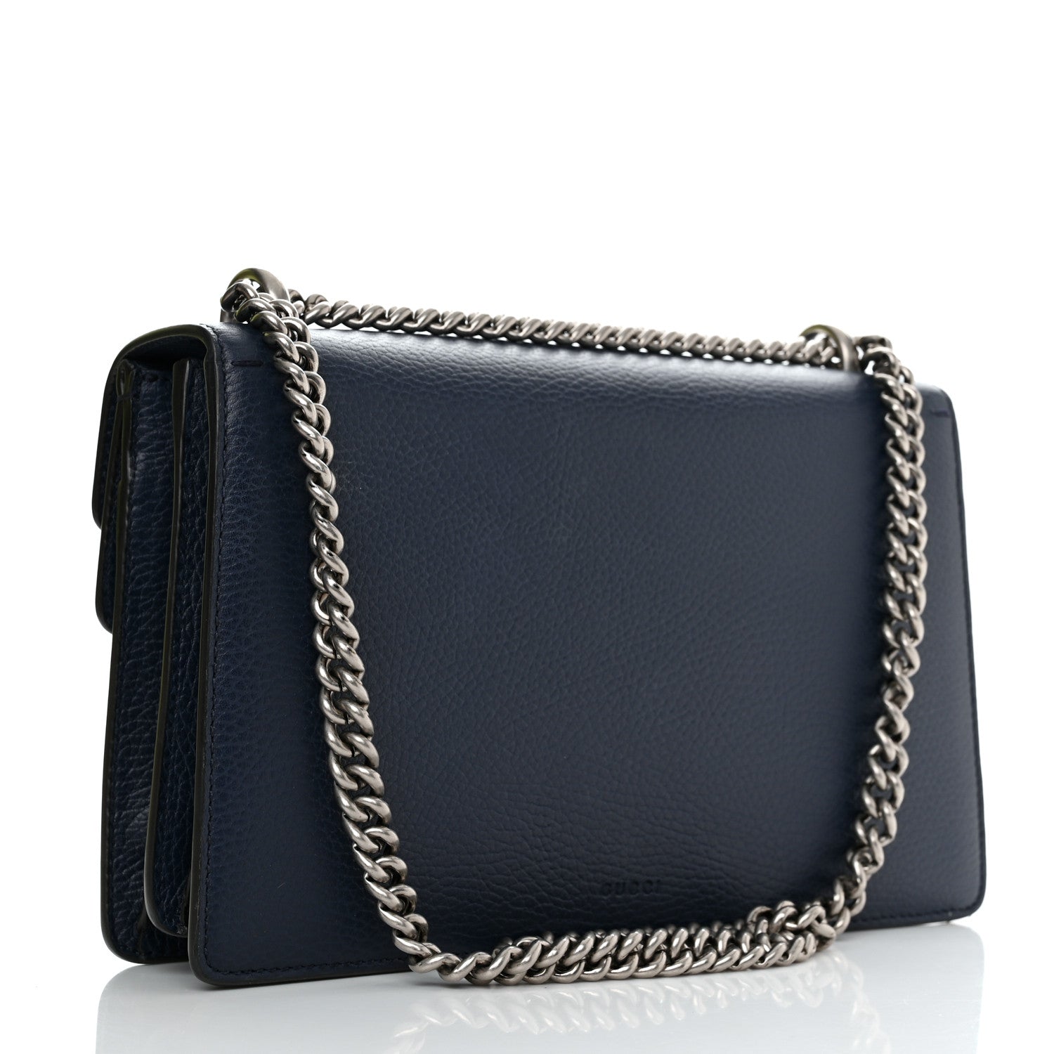 Gucci Dollar Calfskin Crystal Small Dionysus Shoulder Bag Blue Agata Montana Sapphire 3 of 13