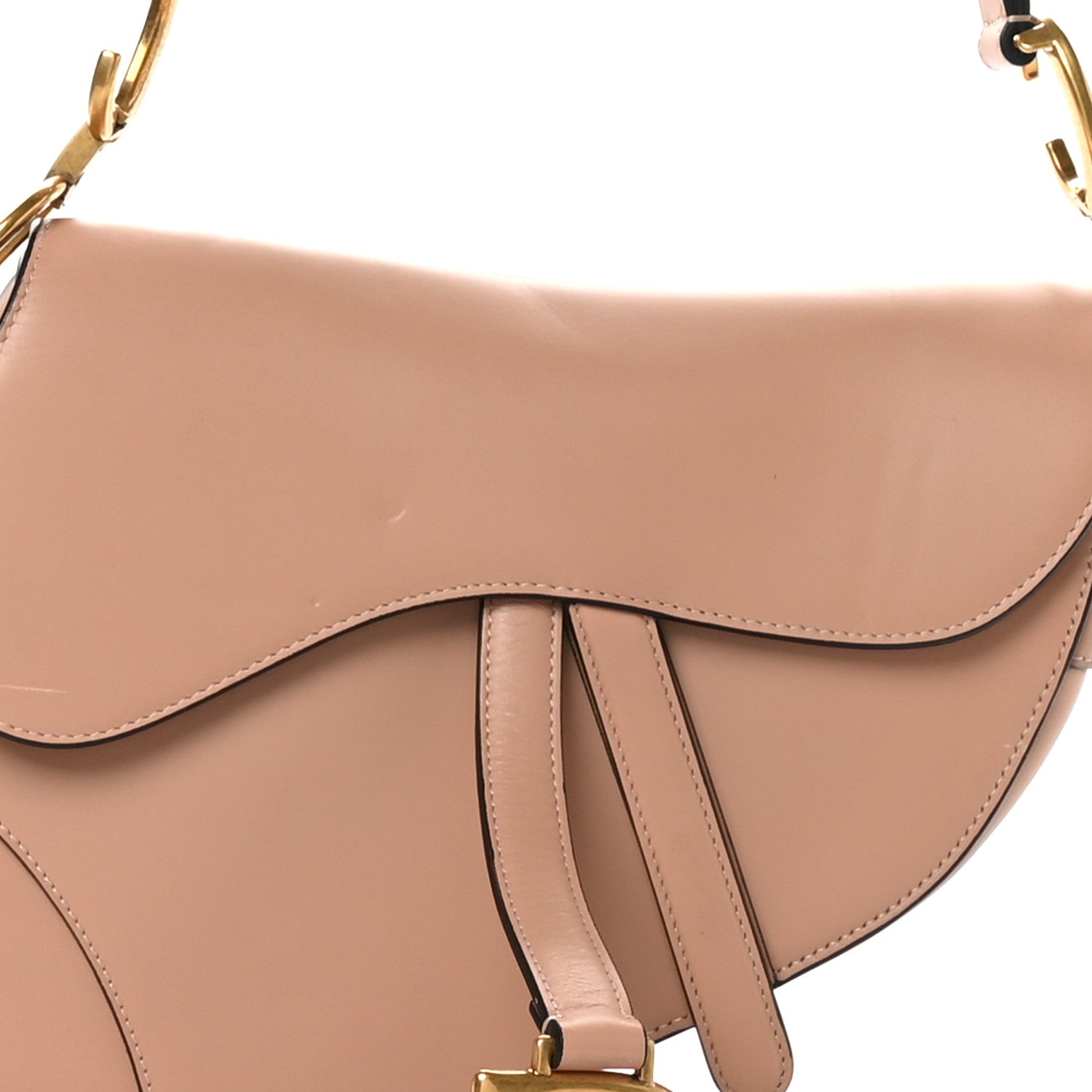 Christian Dior Calfskin Saddle Bag Pink 8 of 12