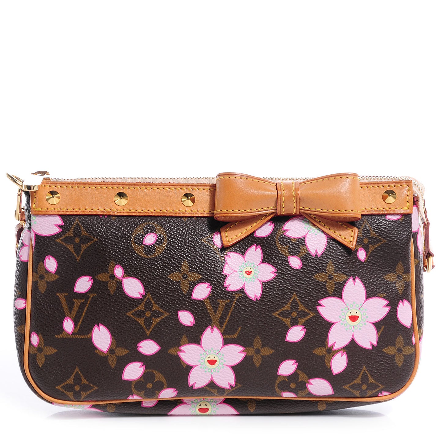 Monogram Cherry Blossom Pochette Accessories Brown