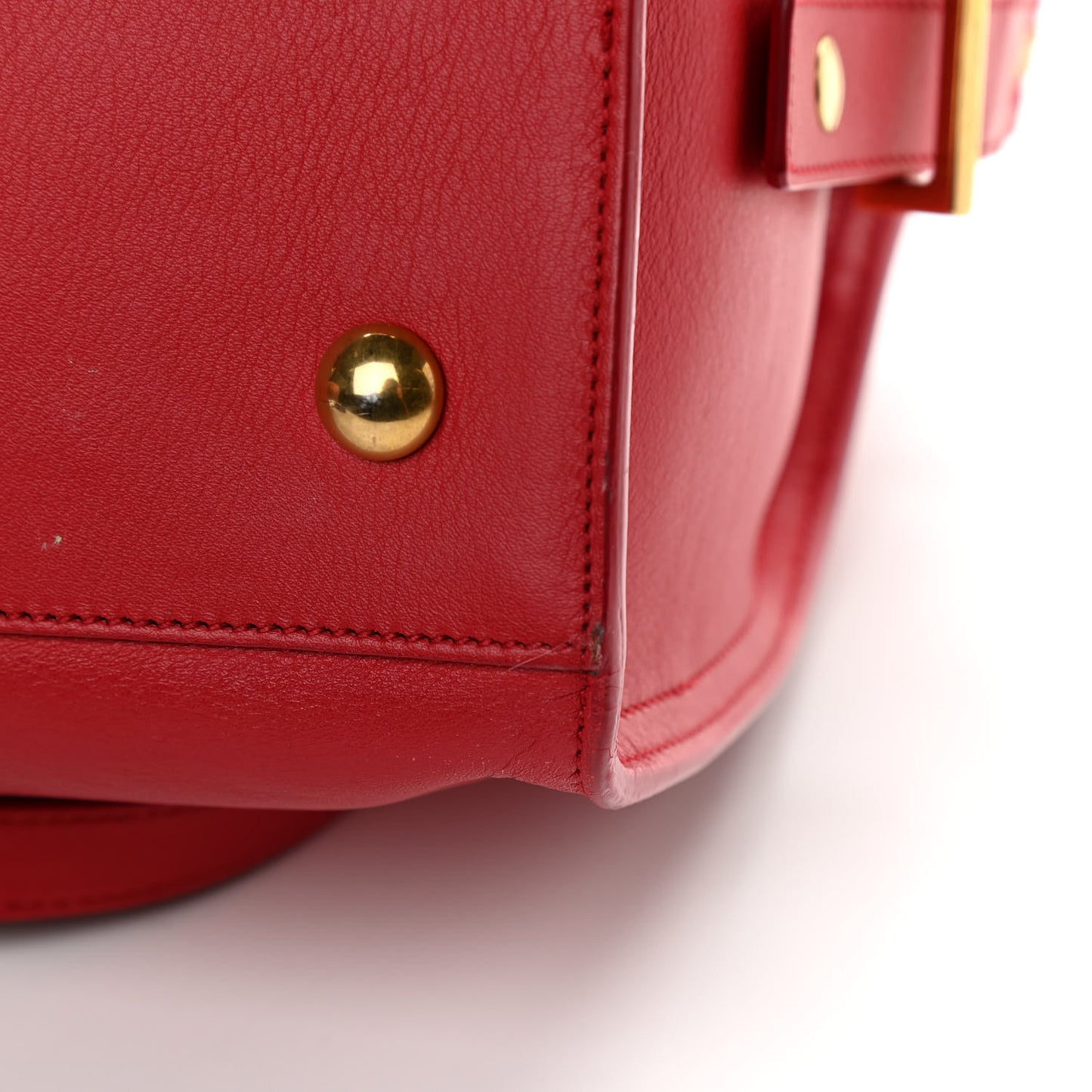 Calfskin Small Classic Y Cabas Red