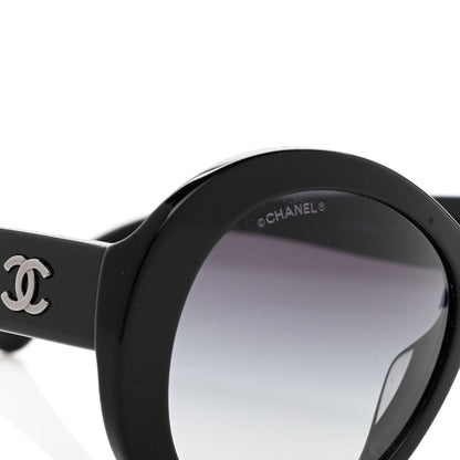 Chanel Oval CC Sunglasses 5372-A Black 4 of 9