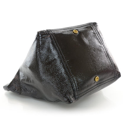 Saint Laurent Patent Large Downtown Tote Black 4 of 7