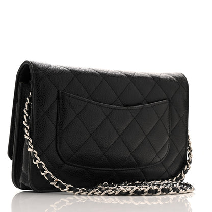 Chanel Caviar Quilted Wallet on Chain WOC Black 3 of 13