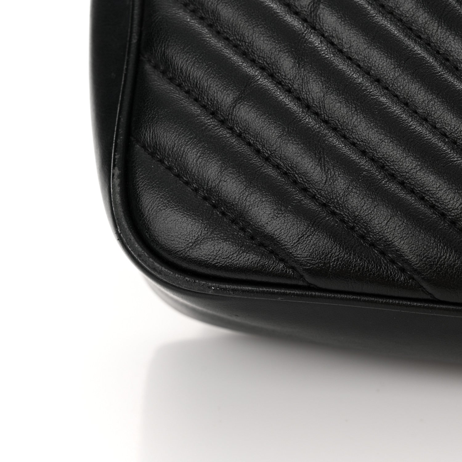 Saint Laurent Calfskin Matelasse Monogram Lou Camera Bag Black 14 of 14