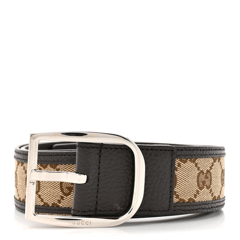 Monogram Dollar Calfskin 40mm Belt 100 40 Beige Ebony Testa Di Moro