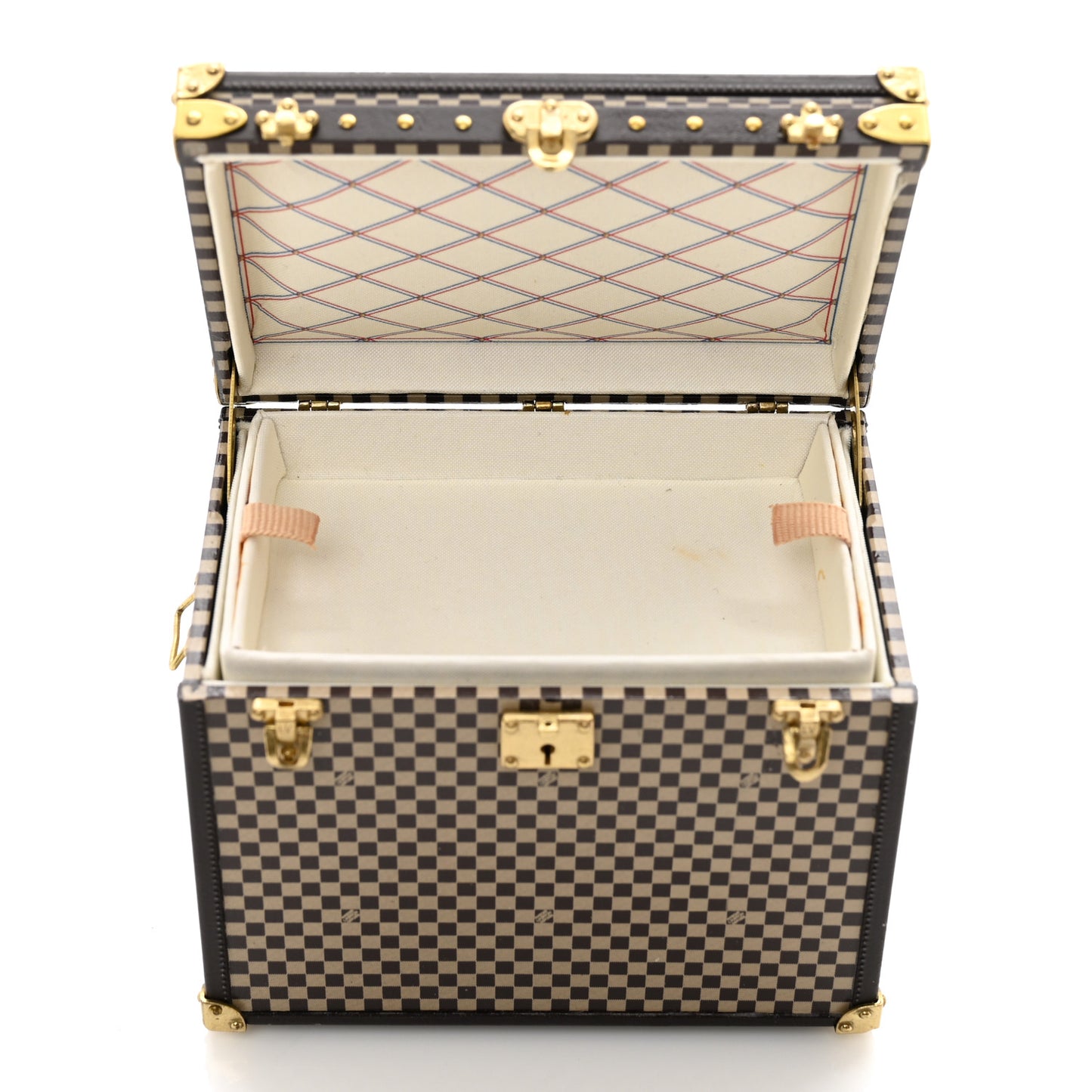 Damier 1895 Ladies Hat Trunk Mini Malle Chapeaux Jewelry Box Paperweight