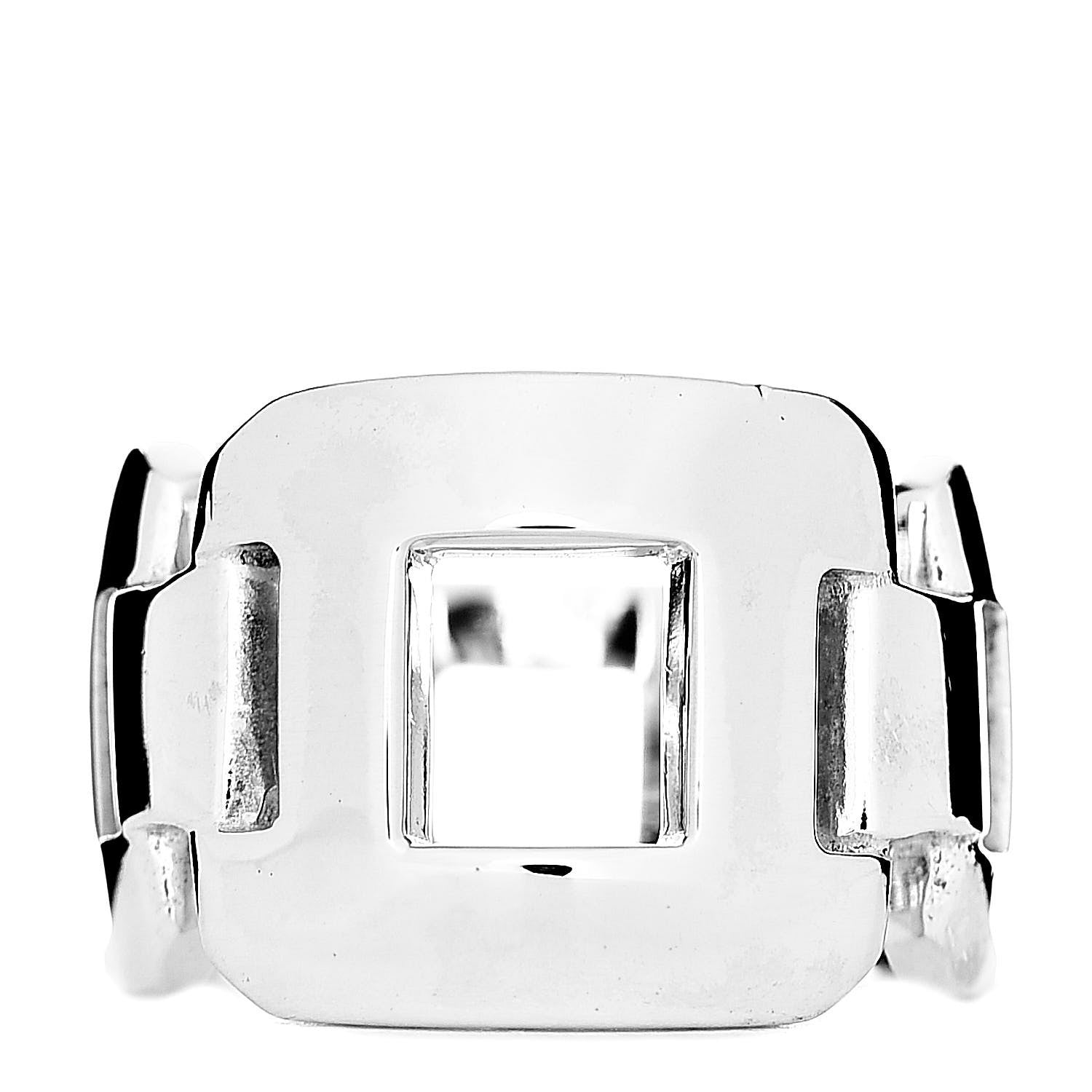 Hermes Sterling Silver Bague Hera Ring 51 5.75 1 of 7