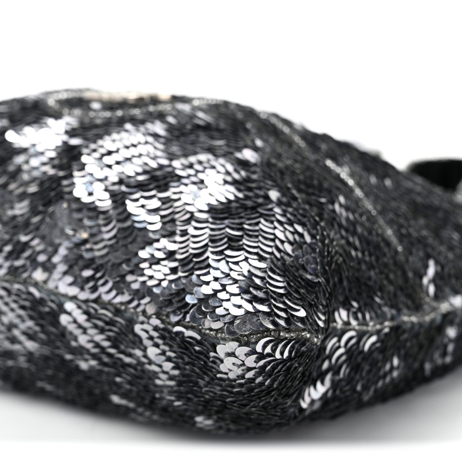Chanel Satin Sequin Mini Tote Blue 10 of 10