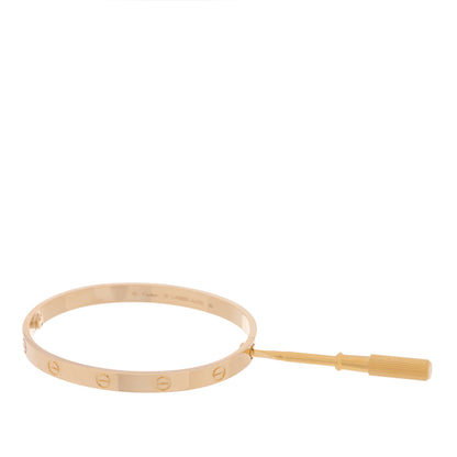 Cartier 18K Yellow Gold LOVE Bracelet 19 4 of 5