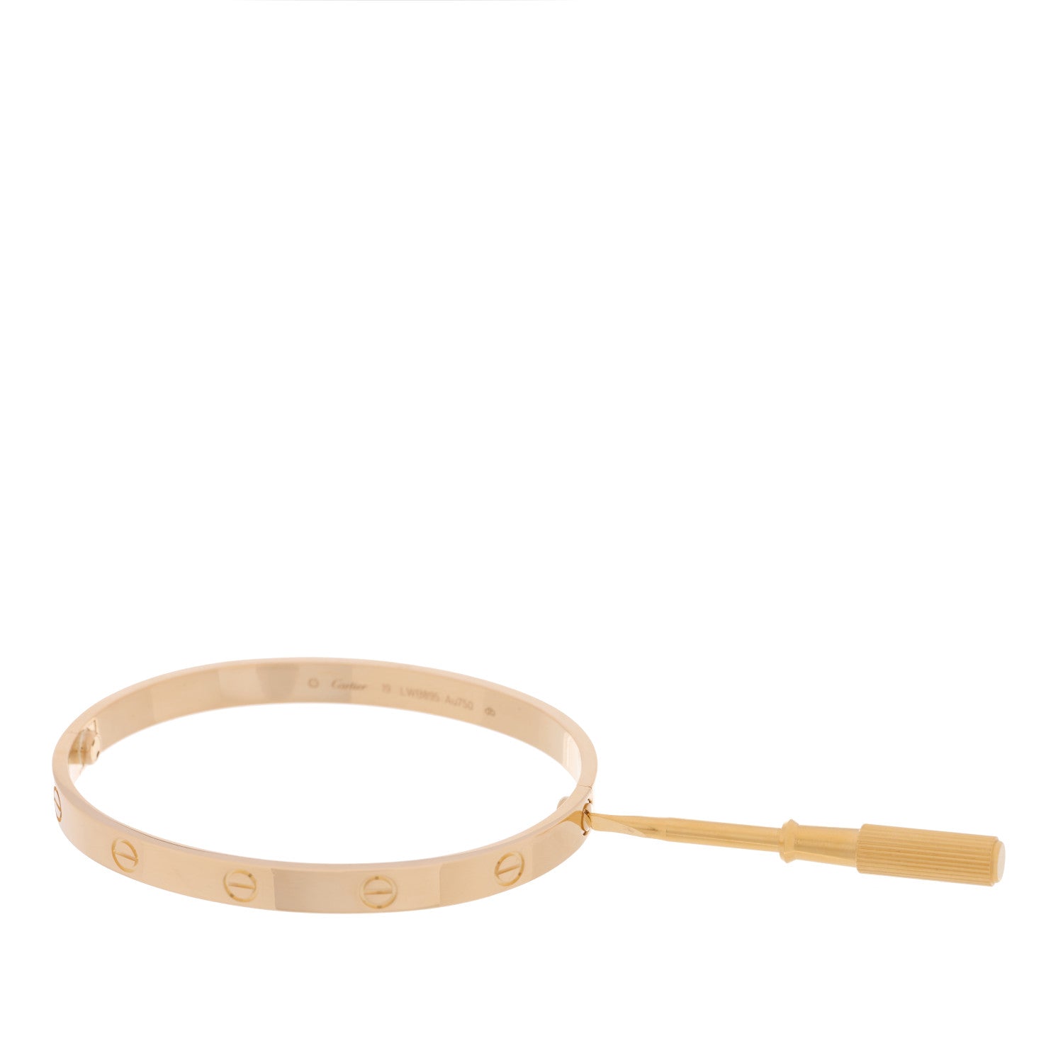 Cartier 18K Yellow Gold LOVE Bracelet 19 4 of 5
