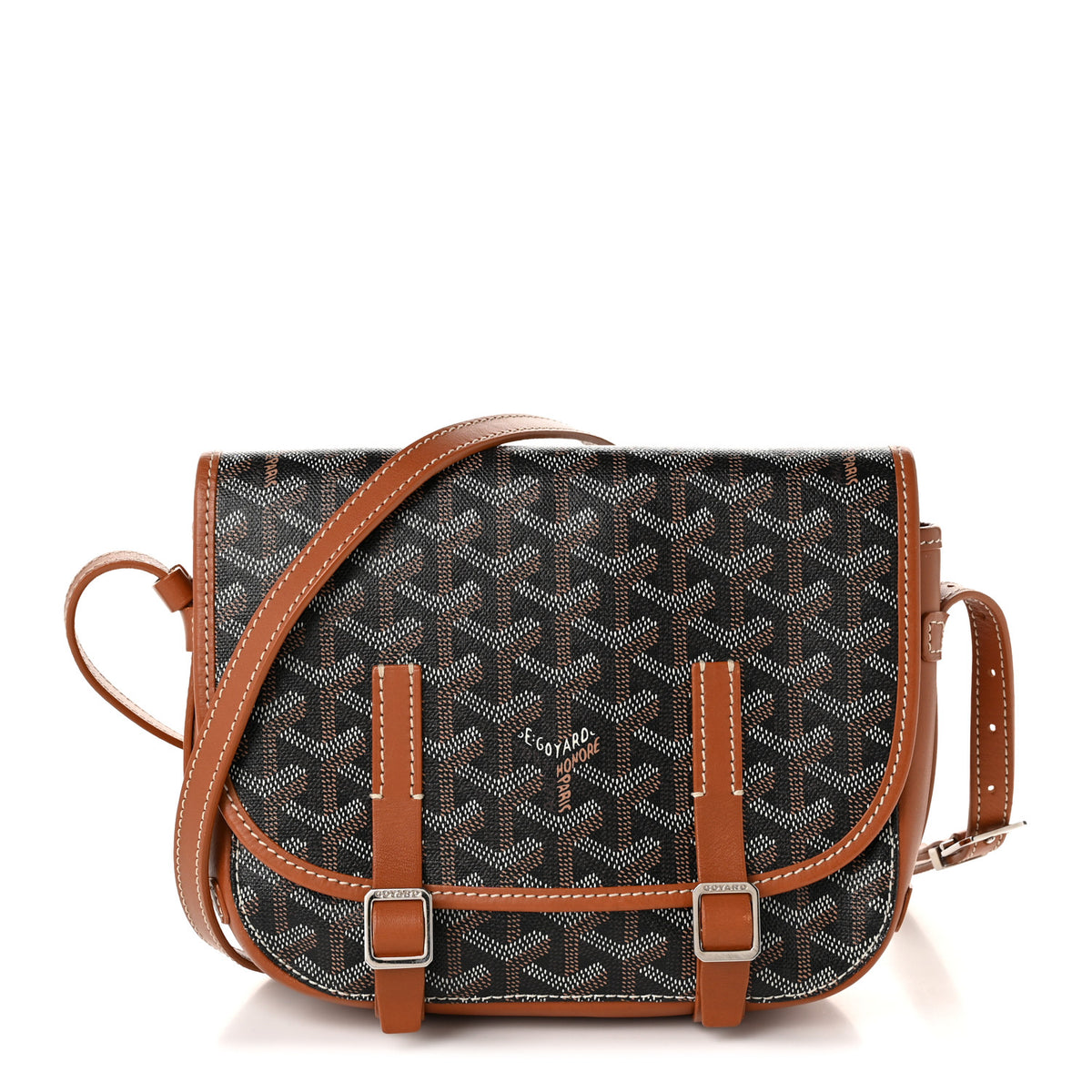 Goyard Goyardine Belvedere PM Messenger Bag Black Gold 1 of 10