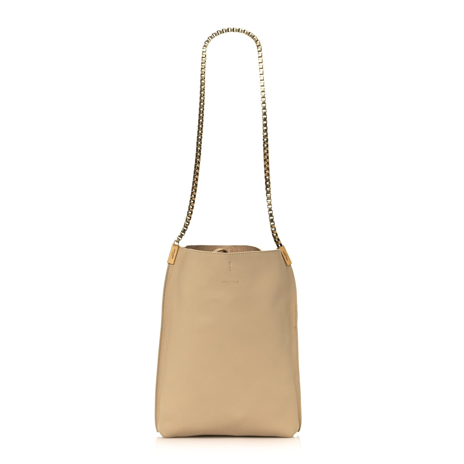 Saint Laurent SAINT LAUREN Smooth Calfskin Small Suzanne Hobo Ivory Natural 3 of 12