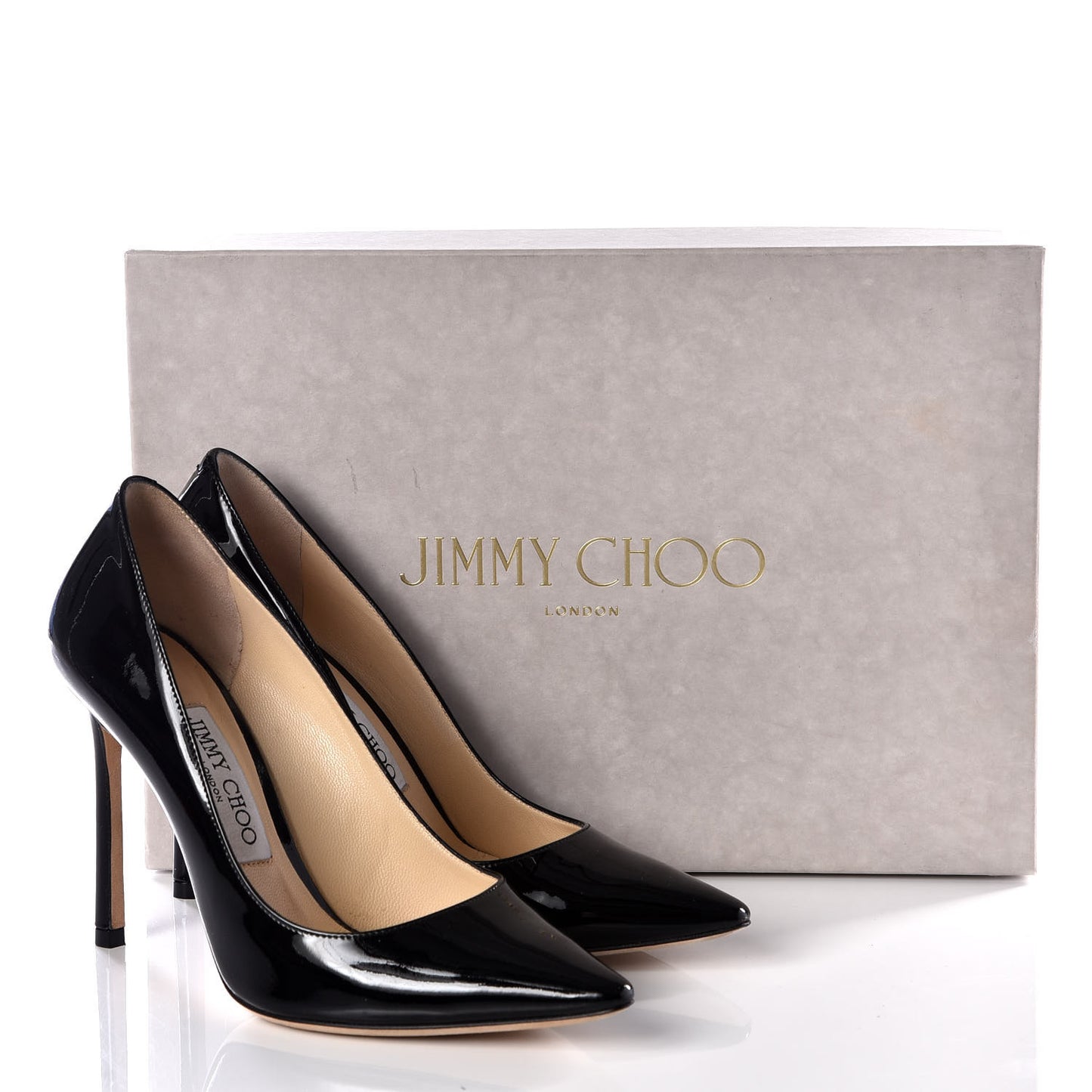 Patent Pointy Toe Romy 100 Pumps 36 Black