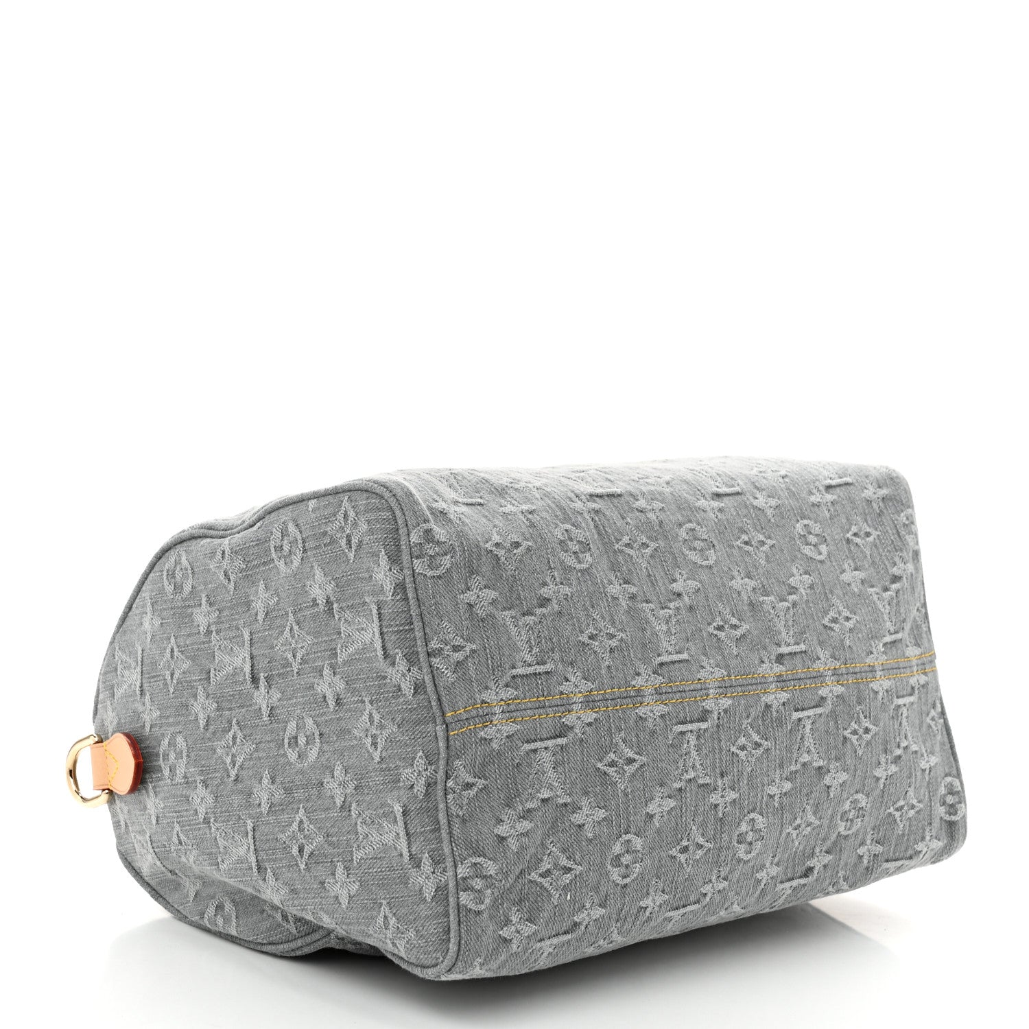 Louis Vuitton Monogram Denim Speedy Soft 30 Washed Gray 4 of 9