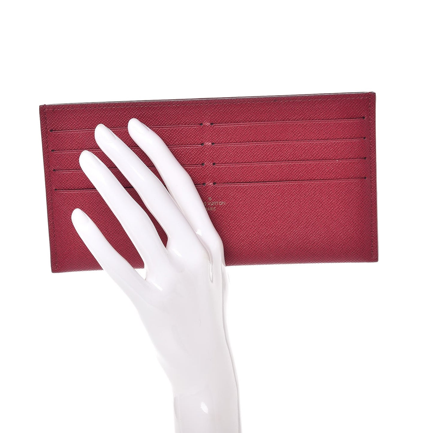 Calfskin Felicie Card Holder Insert Fuchsia