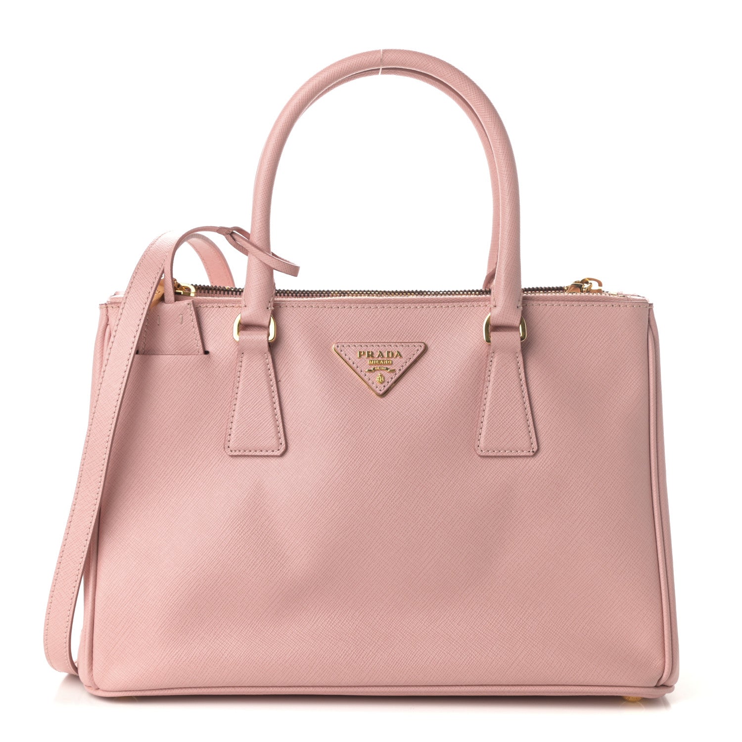 Prada Saffiano Small Galleria Double Zip Tote Orchidea 1 of 8