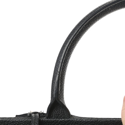 Saint Laurent Grained Calfskin Medium Cabas Rive Gauche Black 15 of 17