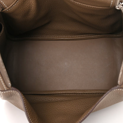 Hermes Taurillon Clemence Lindy 26 Etoupe 5 of 13