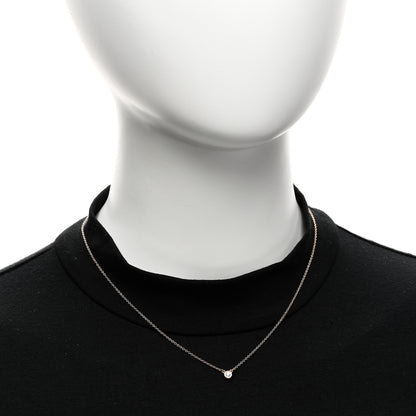 Tiffany 18K Rose Gold Diamond .07ct Elsa Peretti Diamonds by the Yard Pendant Necklace 2 of 5