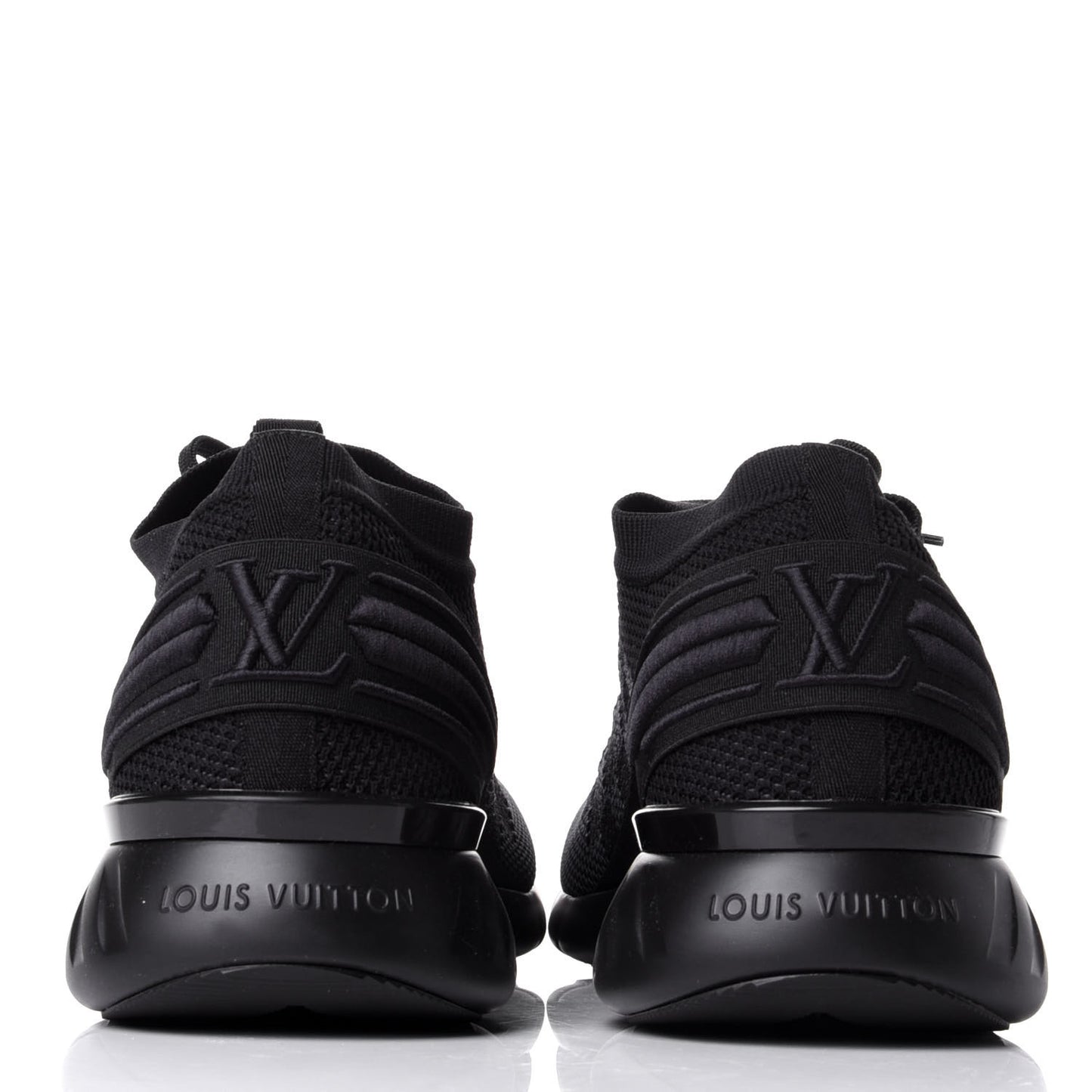 Knit Damier Fastlane Sneakers 10.5 Graphite
