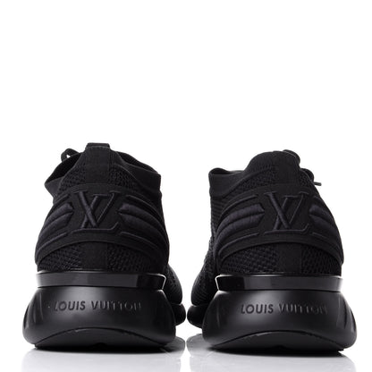 Louis Vuitton Knit Damier Fastlane Sneakers 10.5 Graphite 6 of 11