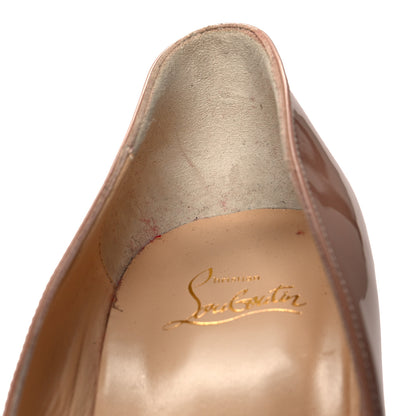Christian Louboutin Patent Pigalle Follies 100 Pumps 42 Nude 8 of 11