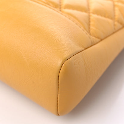 Chanel Shiny Crumpled Calfskin Quilted Mini 31 Shopping Bag Yellow 11 of 12
