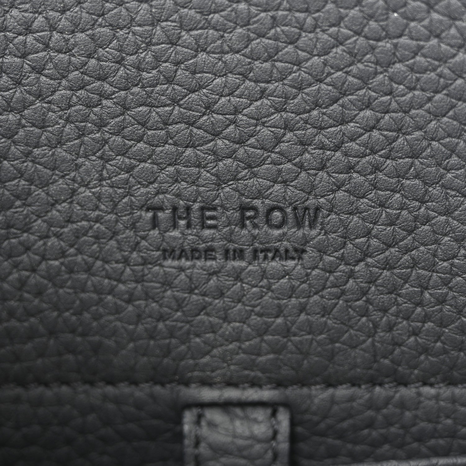 The Row Grained Calfskin Soft Margaux 10 Dark Navy 6 of 9