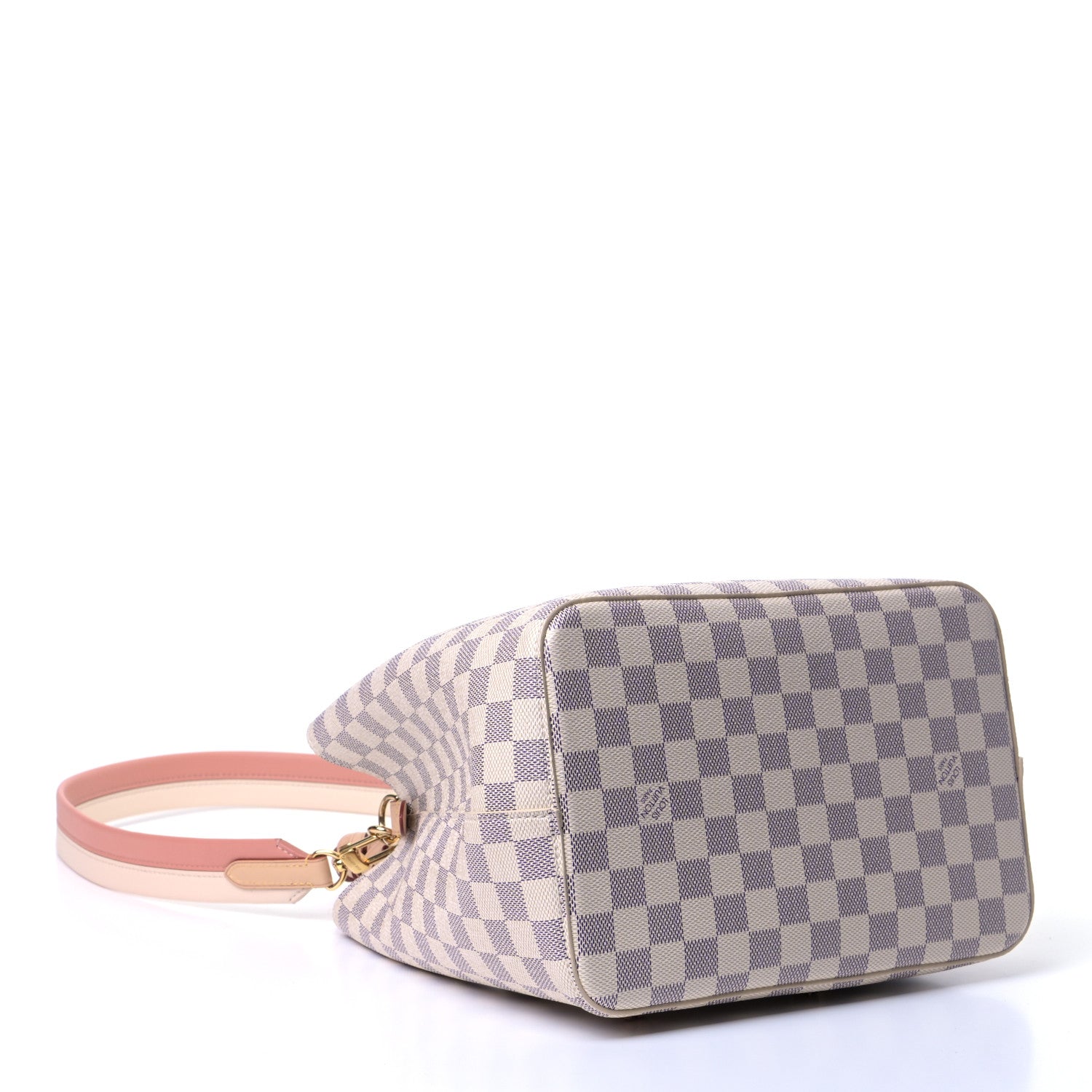 Louis Vuitton Damier Azur Braided Neonoe MM Peach Cream 3 of 4