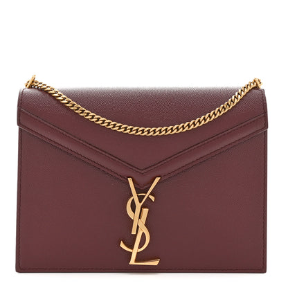Saint Laurent Grain De Poudre Monogram Cassandra Clasp Bag Rouge Legion 1 of 11