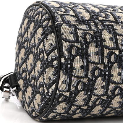 Christian Dior X KENNY SCHARF Oblique Canvas Embroidered Patches Roller Messenger Bag Charcoal 8 of 9