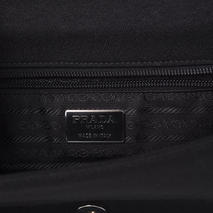 Prada Tessuto Nylon Swing Chain Shoulder Bag Black 5 of 8