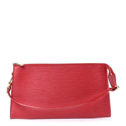 Louis Vuitton Epi Pochette Accessories 24 Castillan Red 1 of 5