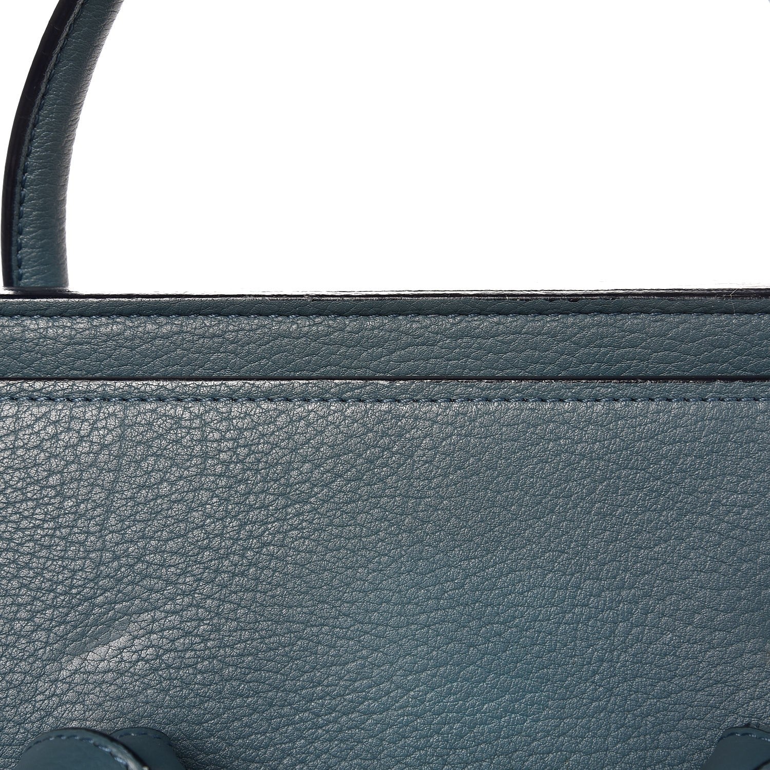 Celine Grained Calfskin Small Tie Knot Tote Denim 7 of 12