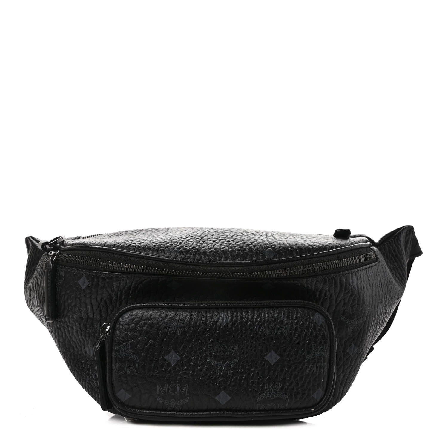 MCM Visetos Medium Belt Bag Black 1 of 8